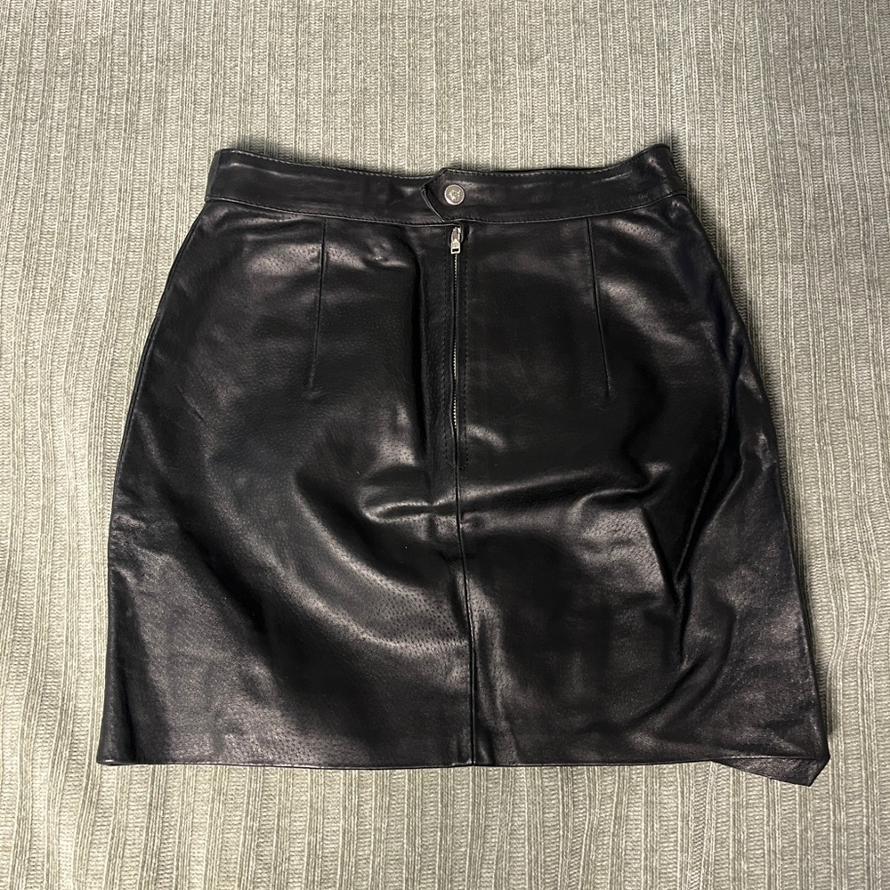 Black Leather Skirt